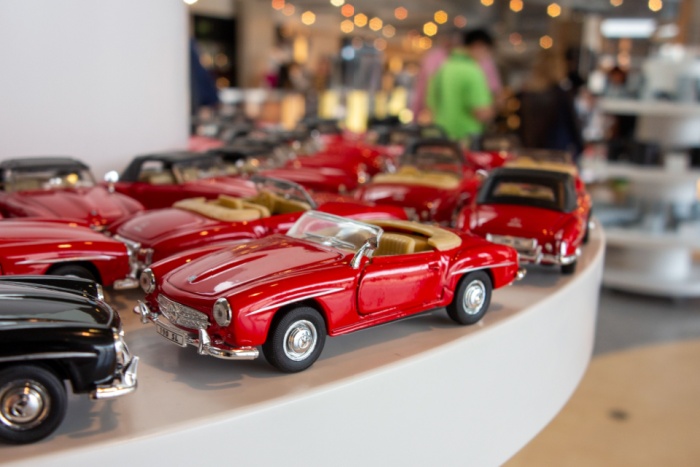 automobiliu modeliuku koliekcionierius