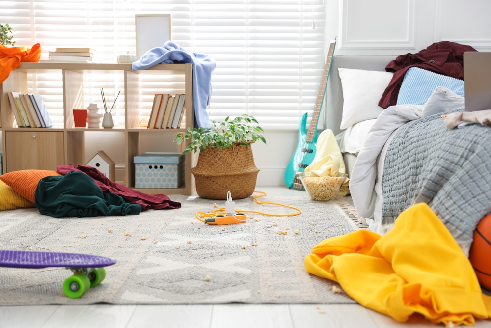 Cluttered house