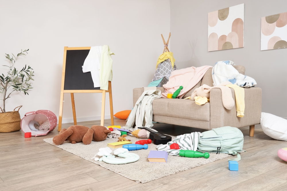 Cluttered room
